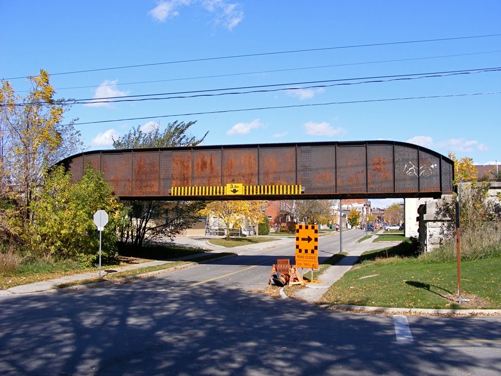 Rail overpass in Stratford