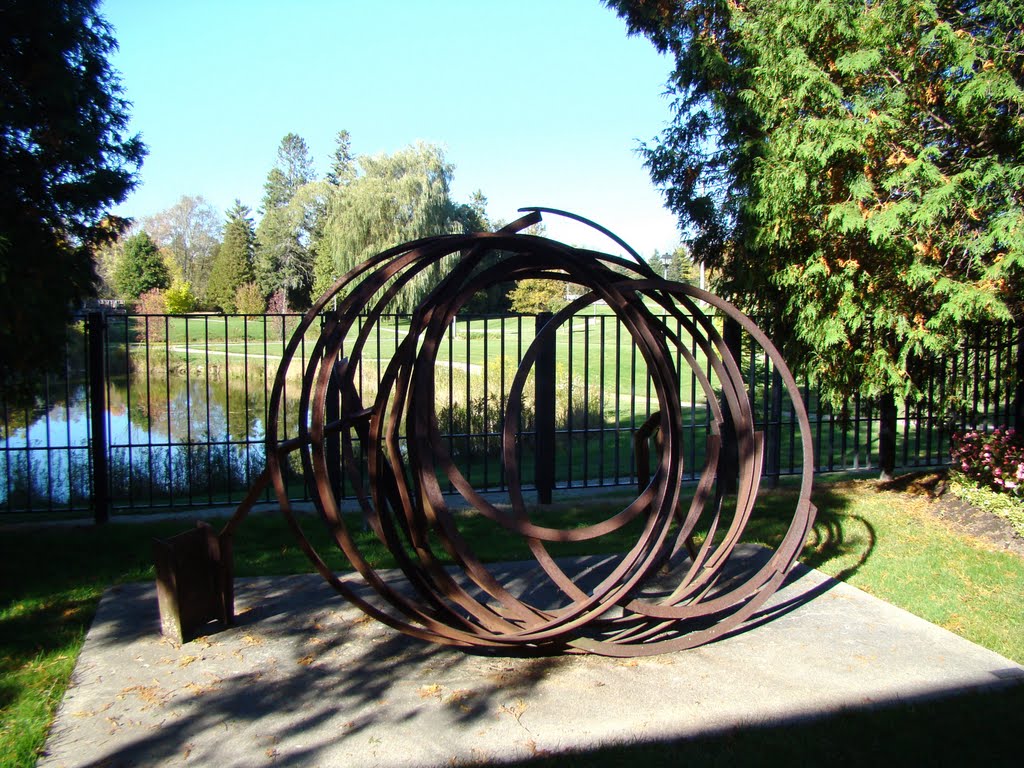 Art display next to Stratford Art Gallery