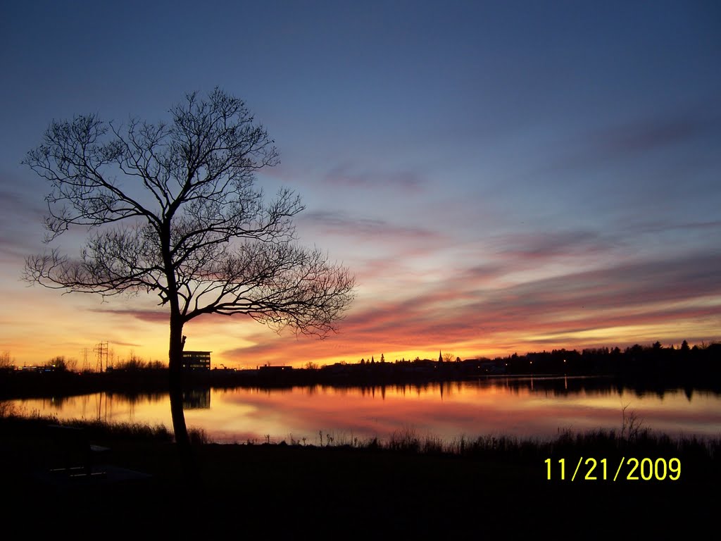 Sunset over Gillies Lake