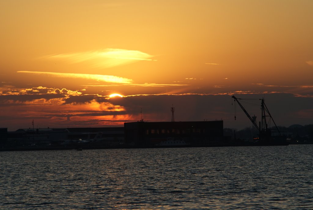 Sunset at Toronto Island Airport