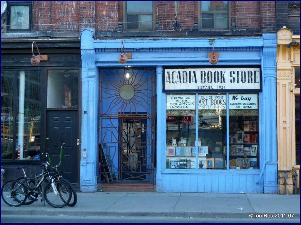Acadia Books on Queen East, since 1931