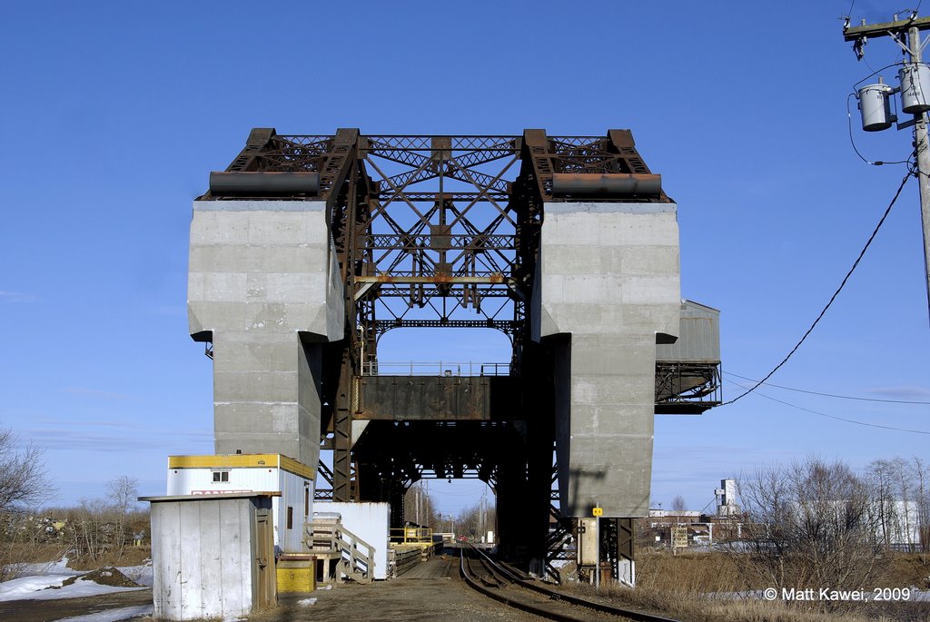 Old bridge structure across Kam River