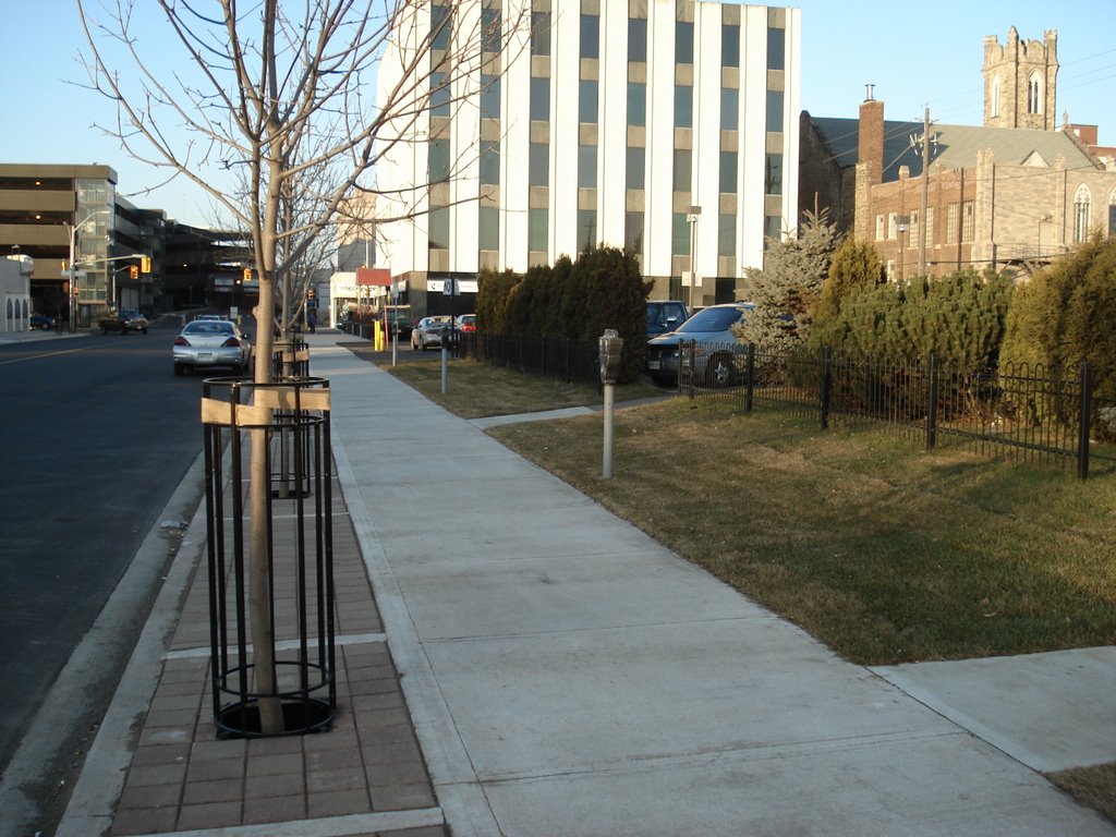 new streetscaping along  Syndicate Ave towards Donald