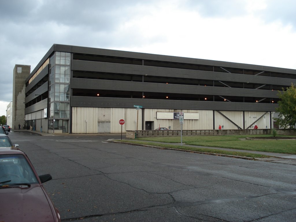 City parkade looking north