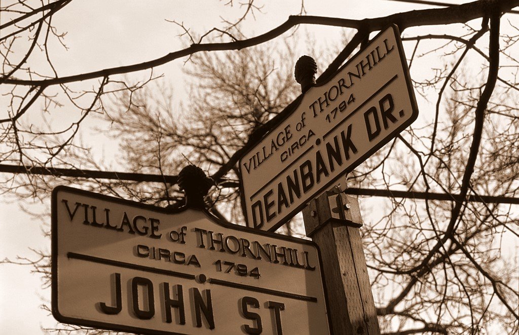 Crossroads sign