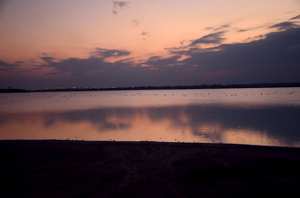 Salt Lake - sunset, Larnaca, Cyprus