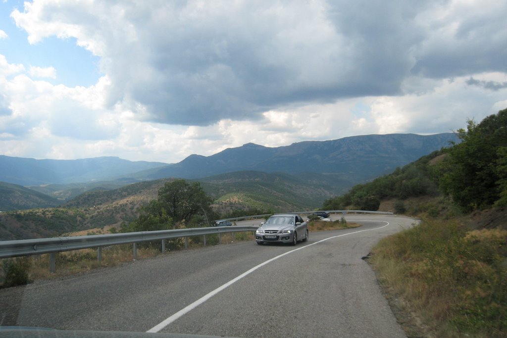 Дорога Р-29 Алушта-Судак. Alushta-Sudak road P-29.