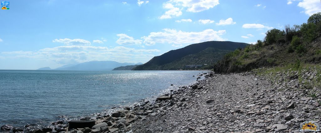 Крым из Рыбачьего к Алуште (панорама с сайта we.crimea.be)