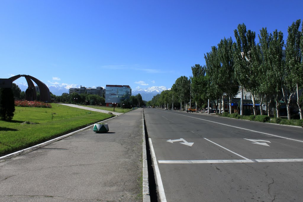 Shopokova st., Bishkek.  Kyrgyzstan.