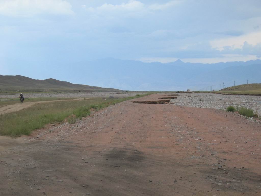 Damaged road