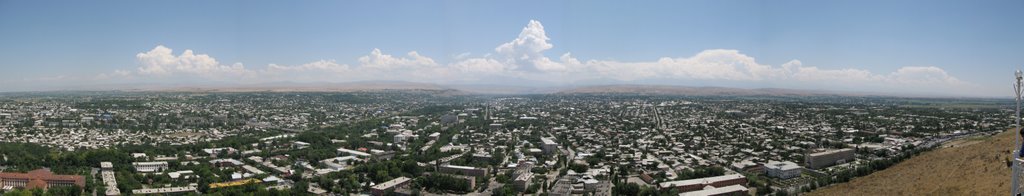 Osh, panorama from Suleimanka