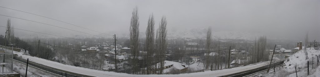 Kadamzhay, winter, view from cemetery