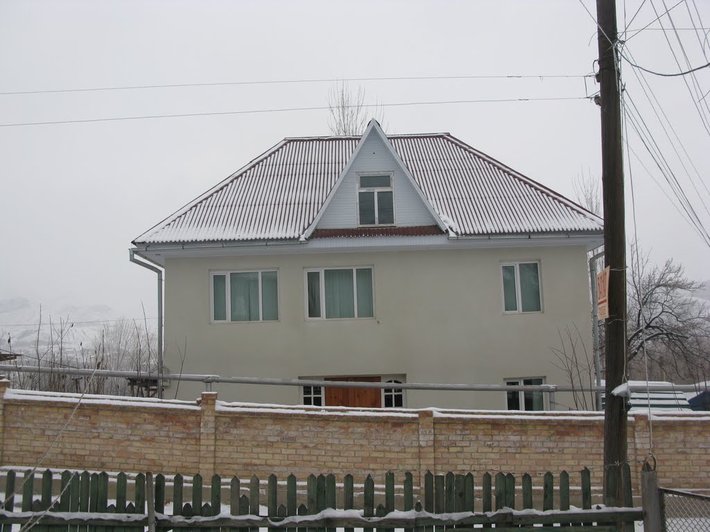 Kadamzhay, winter, Severnaya street