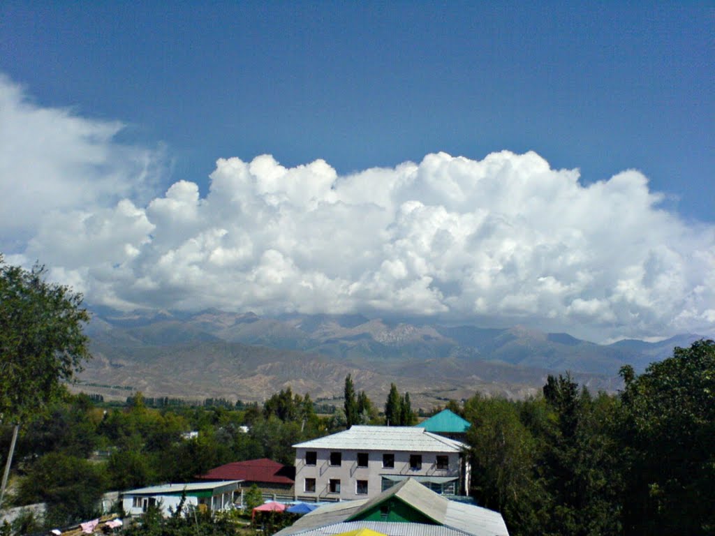 Mountain view from balcony of the building "Asyl Tash" / Вид на горы с балкона корпуса "Асыл Таш"