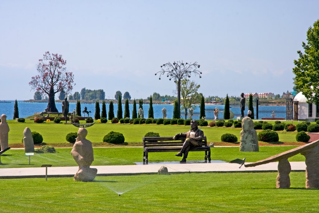 Lake Issyk-Kul, a museum in Cholpon-Ata