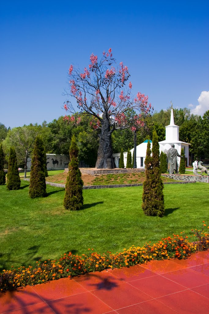 Lake Issyk-Kul, a museum in Cholpon-Ata
