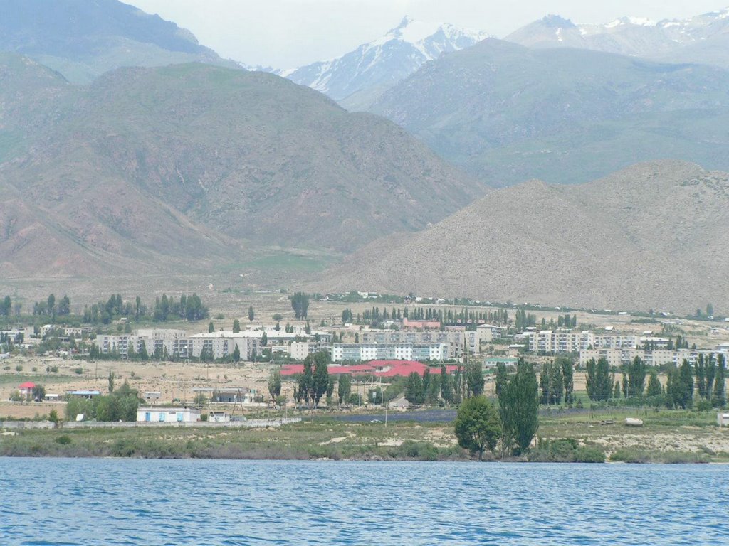 Cholpon-Ata from the boat