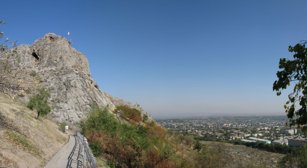 Osh, trail on the Suleyman hill