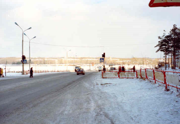 Заречный, Вид на Горад.