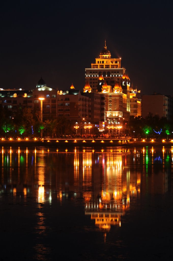 满洲里市夜景
