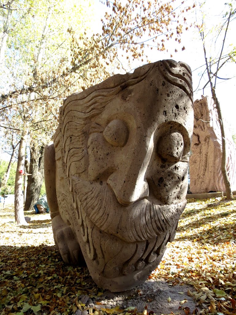 International I Symposium of Sculpture in Gyumri 2013(Armenia).Sculptor Emin Petrosyan,Armenia
