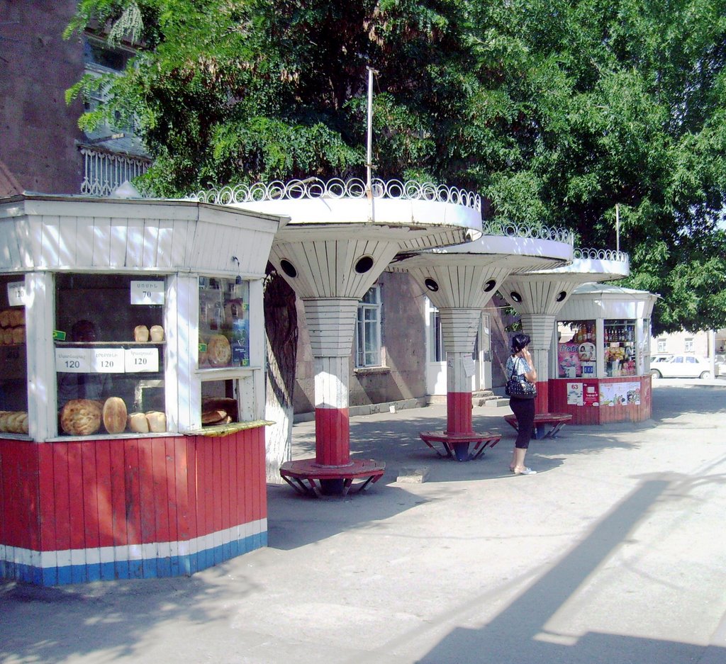 Bus stop in Gyumri