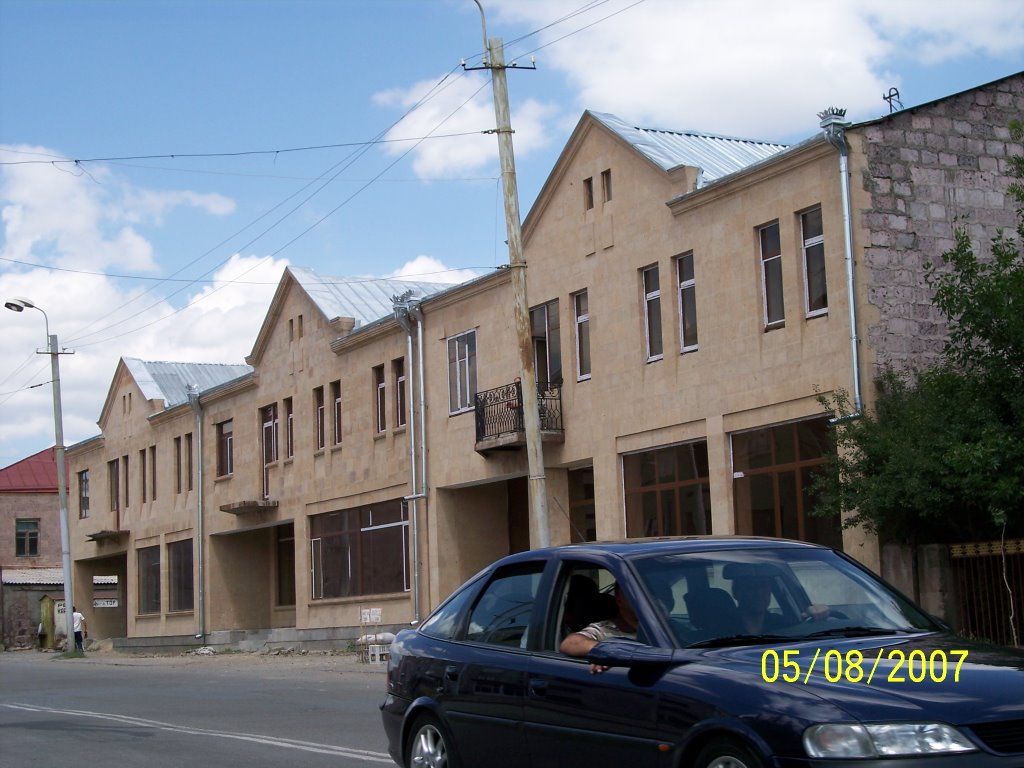 New buildings replacing residential building destroyed by 1988 quake