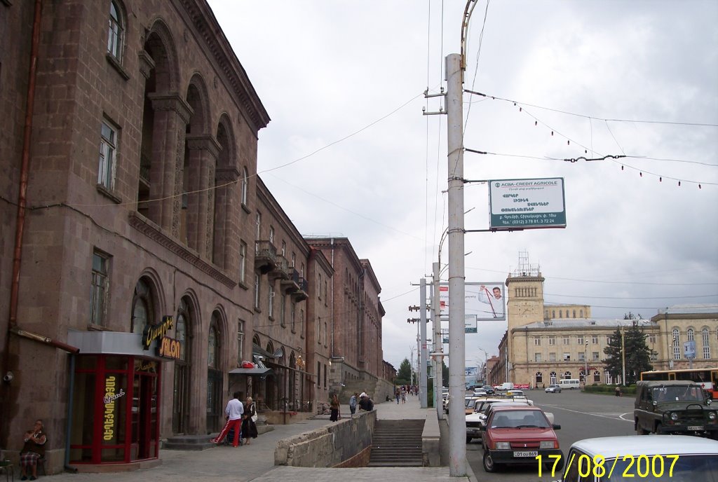 Sayat Nova street and a square