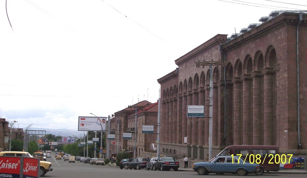 View to Art Academy building and Sayat-Nova street