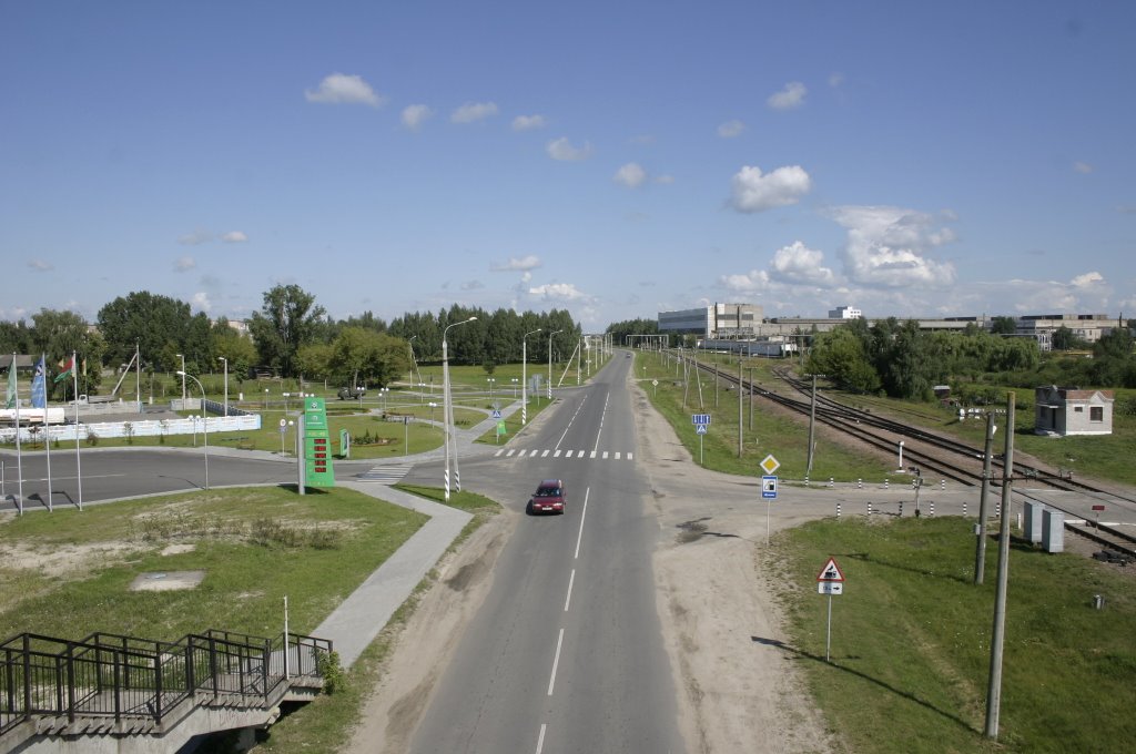 Вид на Белоозерский энергомеханическтй завод/Distant View of Beloozersk Power Mechanic Plant
