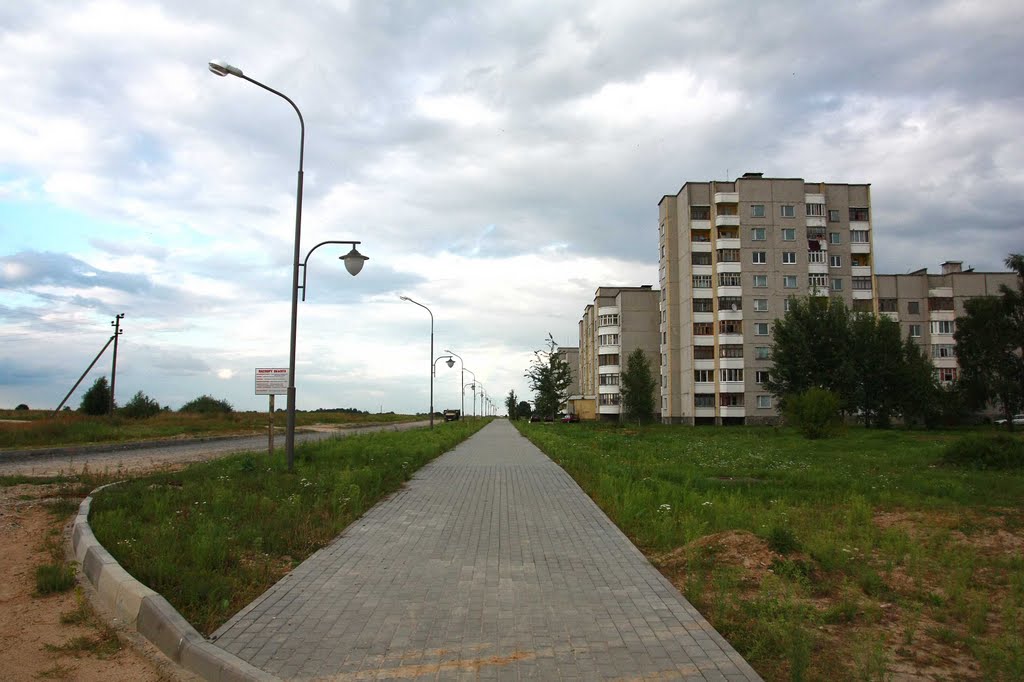 Улица имени первого директора Березовской ГРЭС Владимира Глинского в Белоозерске/Street named after fiest Director of Berezovskaya Power Station VLADIMIR GLINSKY