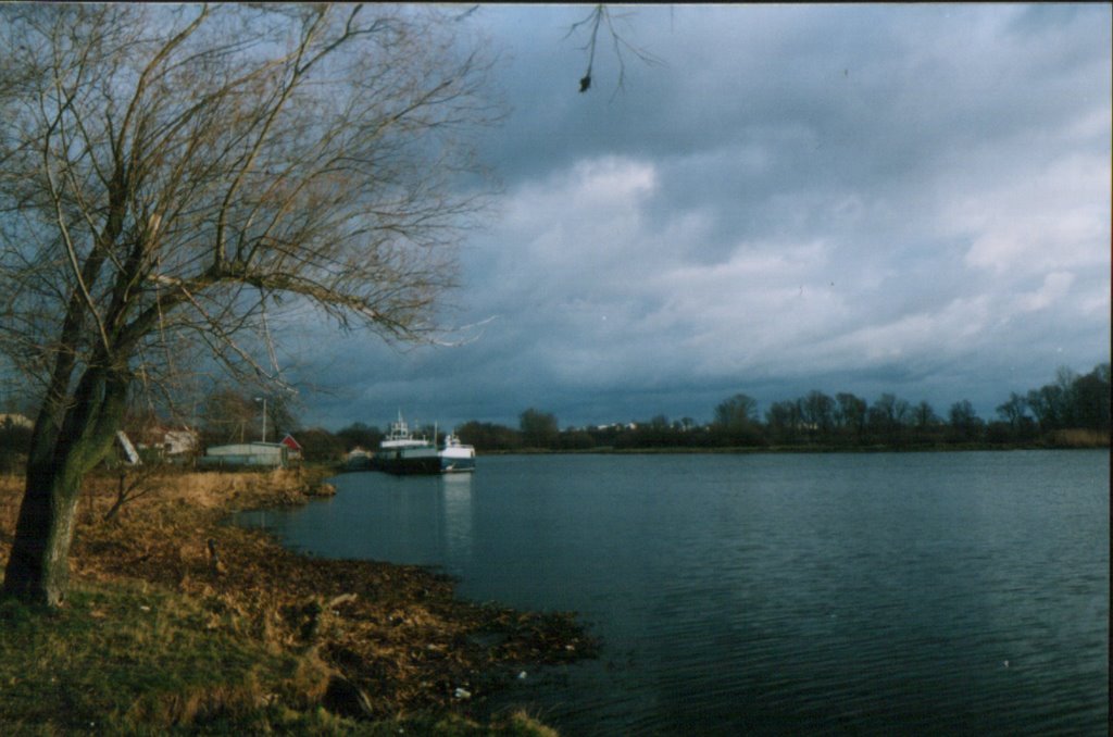 Ship on the River in Brest