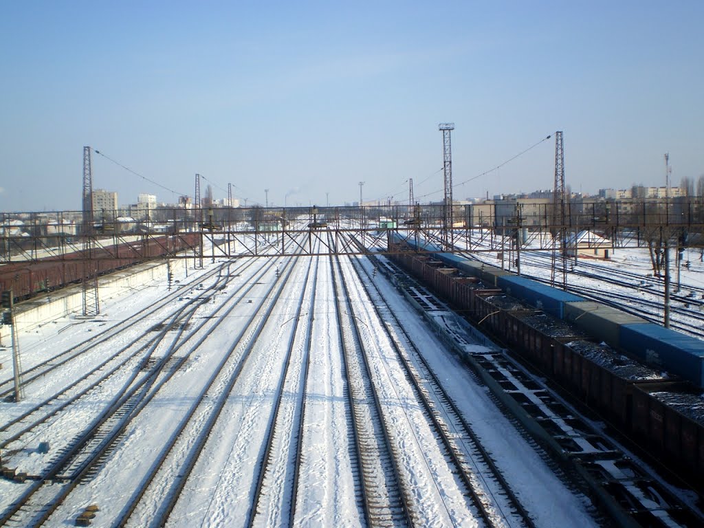 Від з аўтамабільнага маста ў бок Мінска