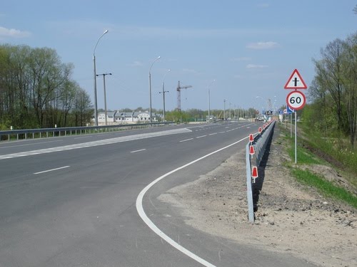Строящийся пограничный переход Домачево-Славатыче (26.04.2008)