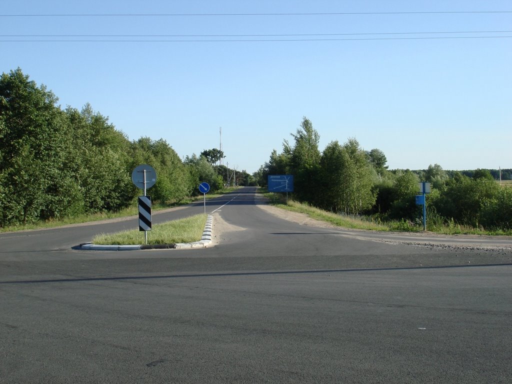 Въезд в Домачево (24 июня 2008 г.)