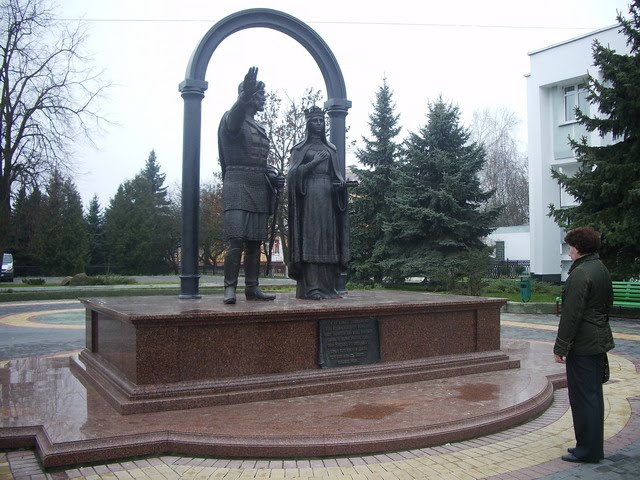 Кобрин. Памятник в честь основателей города