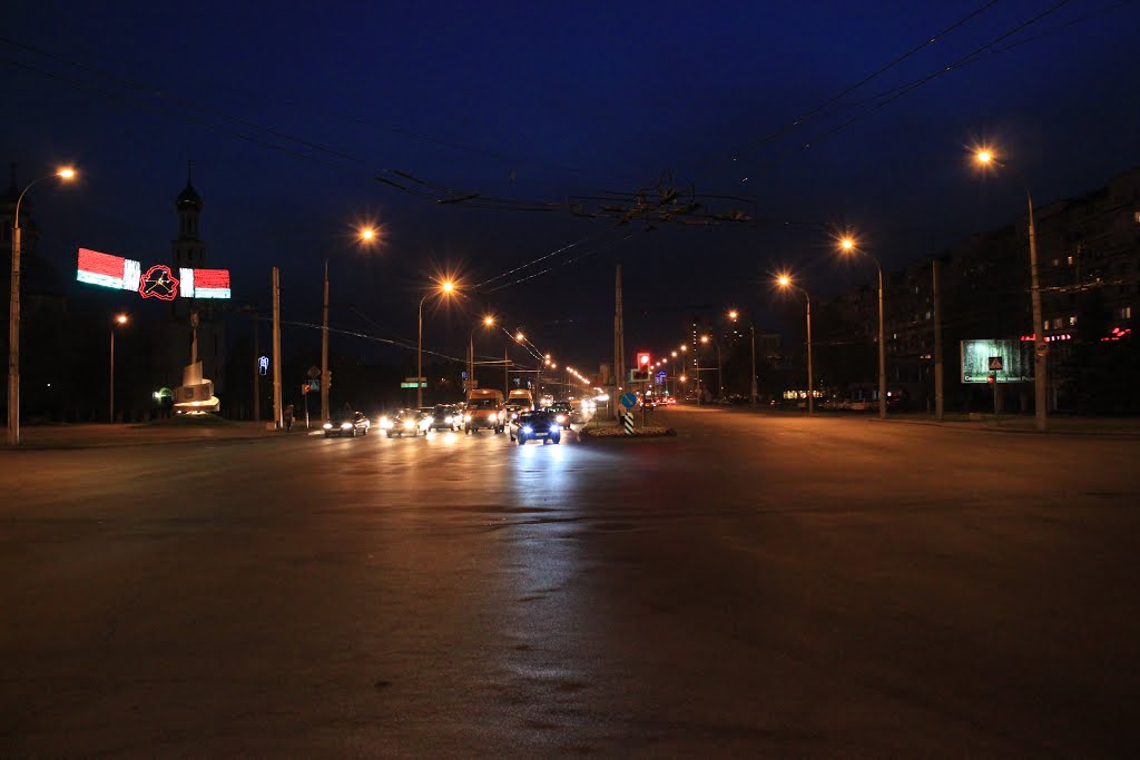 Скрыжаванне вуліцы Маскоўскай, Партызанскага праспекта і праспекта Рэспублікі