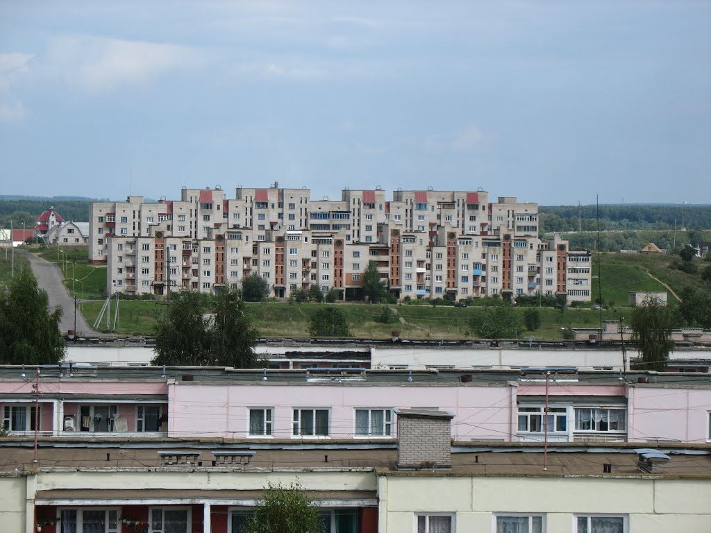 Вид на жилые дома с восьмого этажа