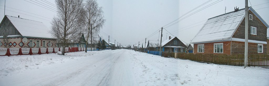 Walk on the Biahomĺ streets. Mankoviča st. вул. Манковіча. Бягомль.