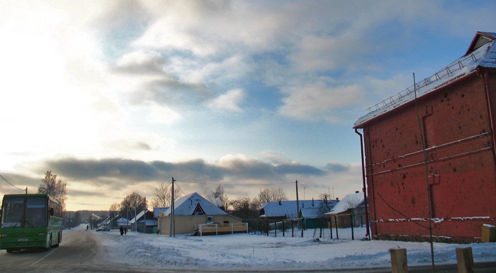 Čyrvonaarmiejskaja street in Biahomĺ
