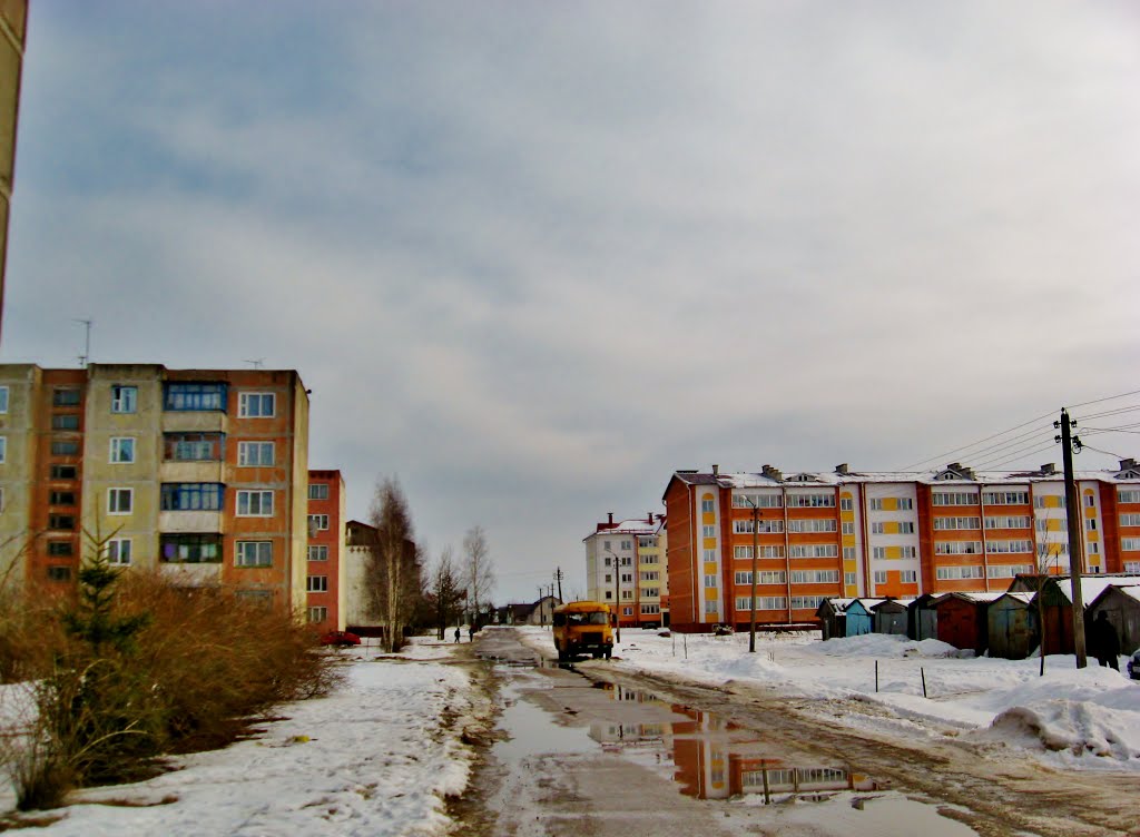 27.02.2013 13:42  Улица Молодёжная. Вид в направлениии улицы Урицкого.