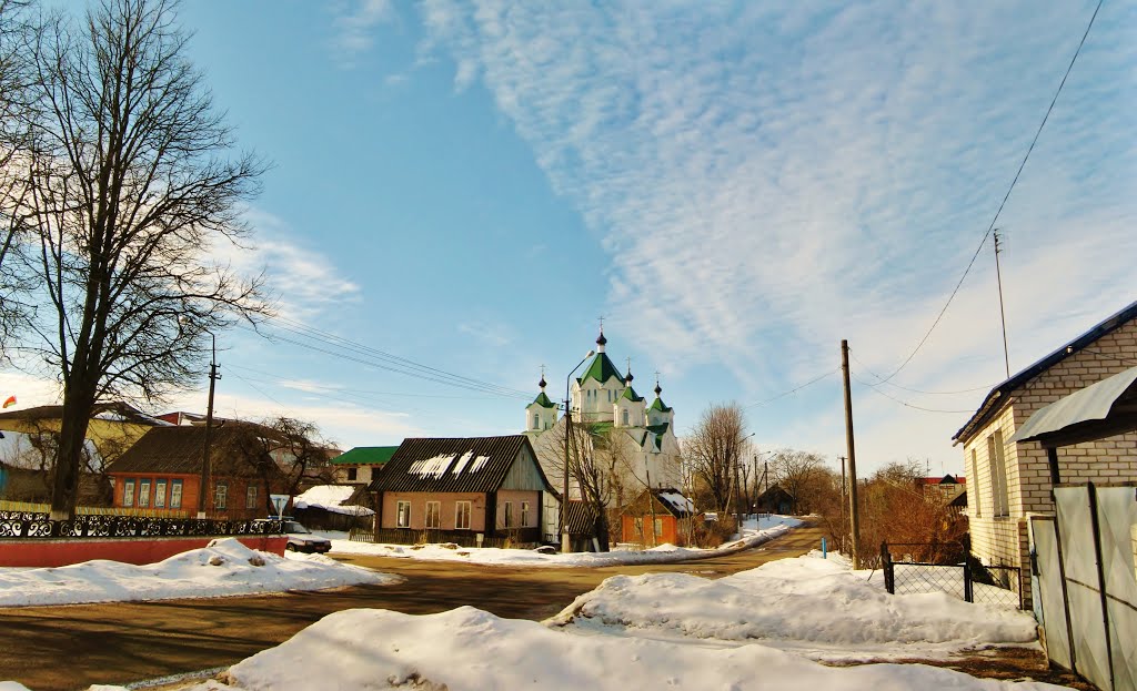 07.03.2013 13:46  Панорама. Вид на Ильинскую церковь с Интернациональной улицы.