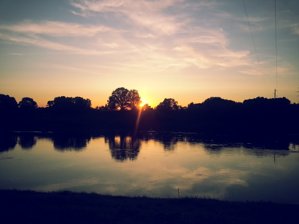 Закат на Западной Двине