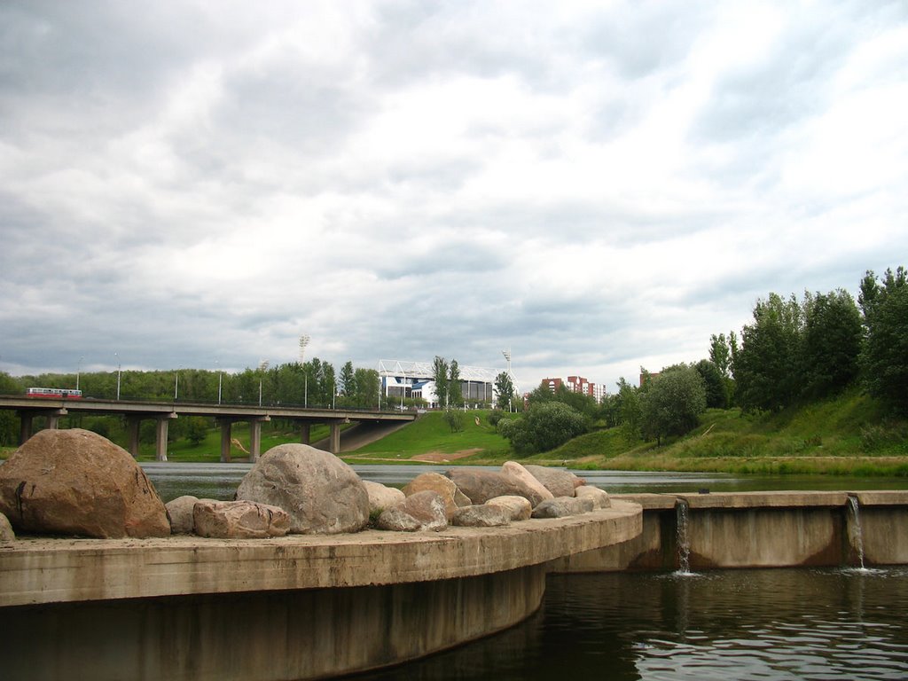 Vićba river in Viciebsk