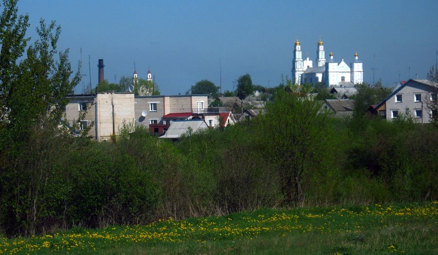 Hlybokaje from the road to Polack
