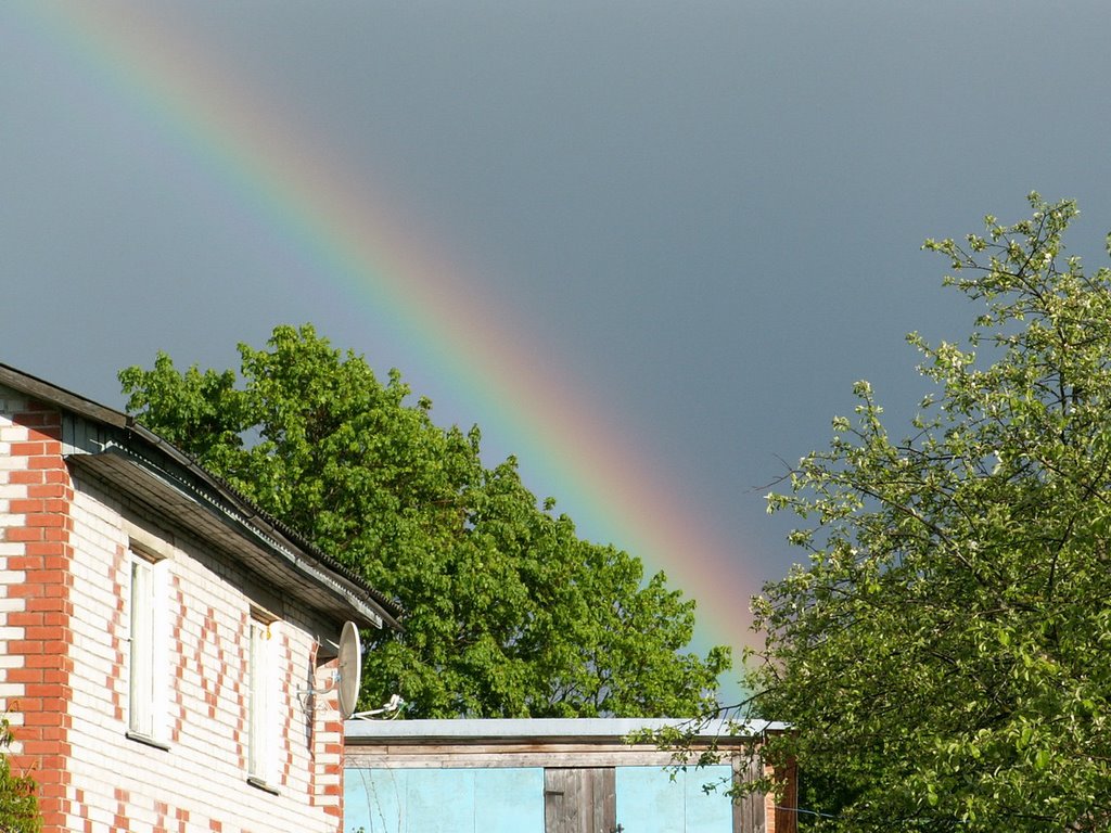 Rainbow over the house of my parents