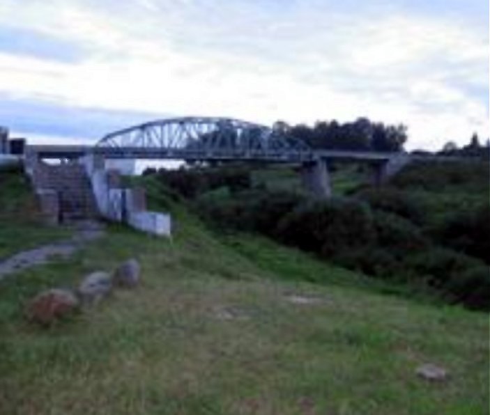 The bridge through the river Drujka, near Druja
