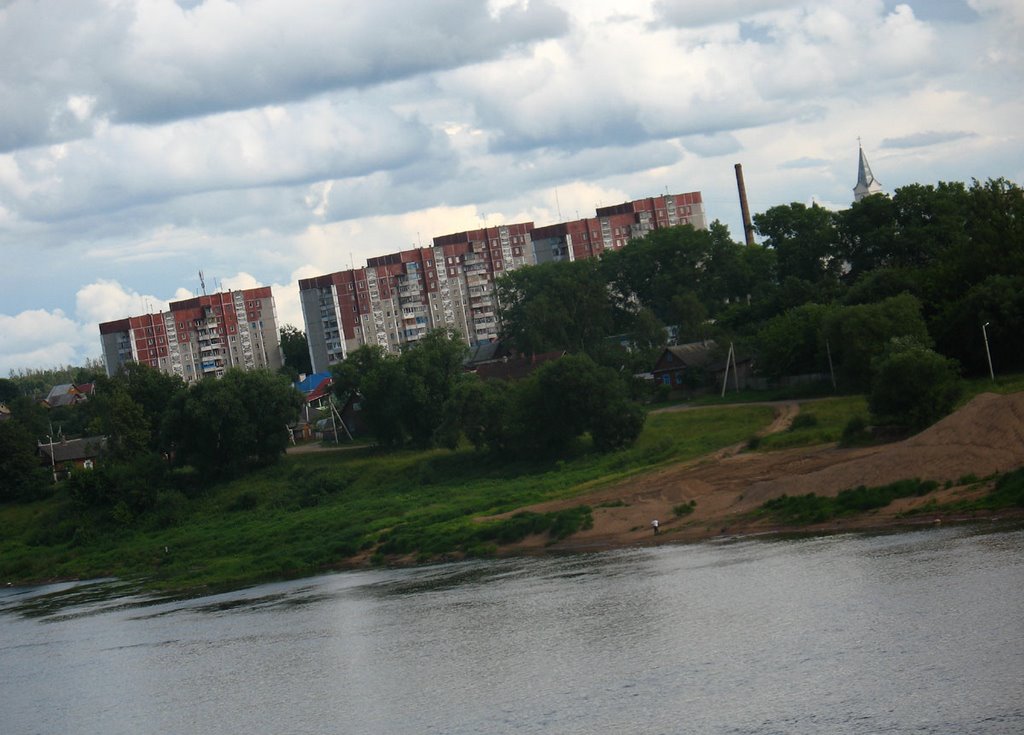 View to the north bank of Dźvina in Polack