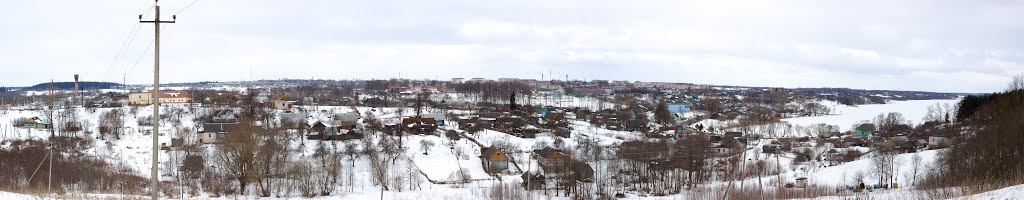 Панорама г. Сенно вид с Солдатской горы