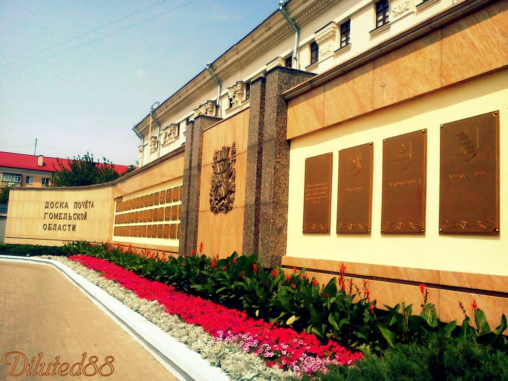 Дошка гонару Гомельскай вобласці ... Hall of Fame of the Gomel region